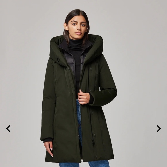 Soia & Kyo Camelia Down Coat, Size S in Cedar - Picture 1 of 9